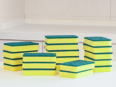 方形圆角海绵百洁布